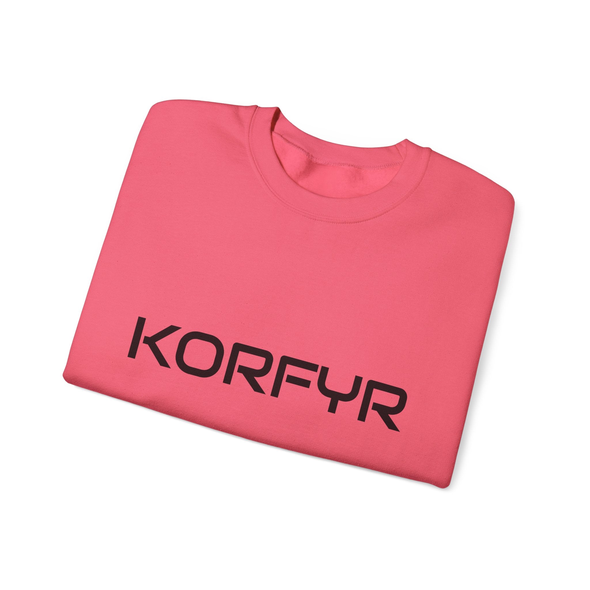 Chic KORFYR Unisex Crewneck Sweatshirt, Casual Layering Essential, Cozy Gift for Friends, Stylish Everyday Wear, Perfect for Any Occasion