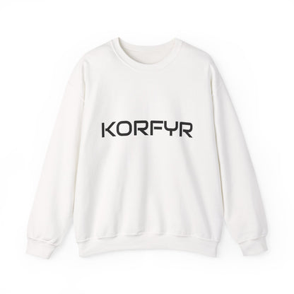 Chic KORFYR Unisex Crewneck Sweatshirt, Casual Layering Essential, Cozy Gift for Friends, Stylish Everyday Wear, Perfect for Any Occasion
