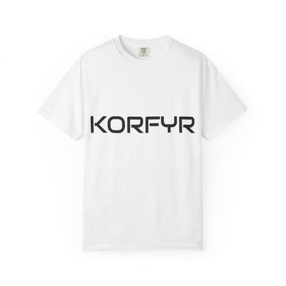 KORFYR Unisex Garment-Dyed T-shirt | Minimalist Fashion Tee, Casual Style, Perfect Gift, Everyday Wear, Trendy Apparel