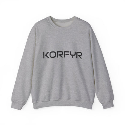 Chic KORFYR Unisex Crewneck Sweatshirt, Casual Layering Essential, Cozy Gift for Friends, Stylish Everyday Wear, Perfect for Any Occasion