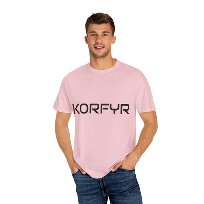 KORFYR Unisex Garment-Dyed T-shirt | Minimalist Fashion Tee, Casual Style, Perfect Gift, Everyday Wear, Trendy Apparel