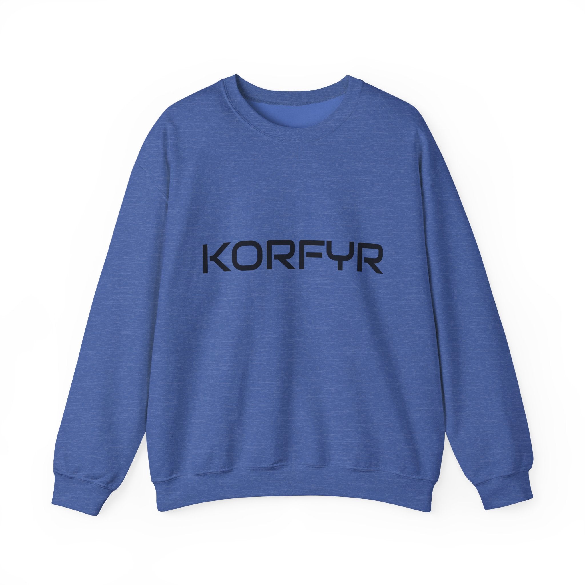 Chic KORFYR Unisex Crewneck Sweatshirt, Casual Layering Essential, Cozy Gift for Friends, Stylish Everyday Wear, Perfect for Any Occasion