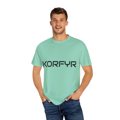 KORFYR Unisex Garment-Dyed T-shirt | Minimalist Fashion Tee, Casual Style, Perfect Gift, Everyday Wear, Trendy Apparel