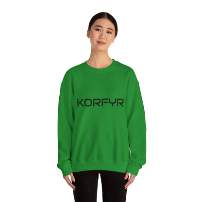 Chic KORFYR Unisex Crewneck Sweatshirt, Casual Layering Essential, Cozy Gift for Friends, Stylish Everyday Wear, Perfect for Any Occasion