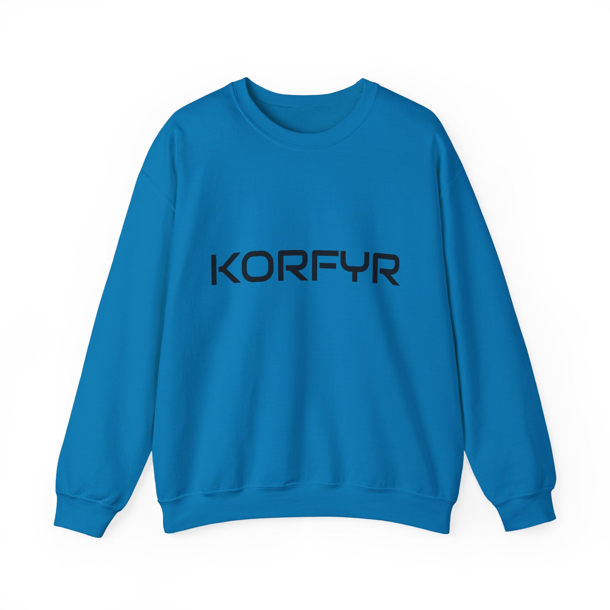 Chic KORFYR Unisex Crewneck Sweatshirt, Casual Layering Essential, Cozy Gift for Friends, Stylish Everyday Wear, Perfect for Any Occasion