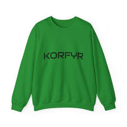 Chic KORFYR Unisex Crewneck Sweatshirt, Casual Layering Essential, Cozy Gift for Friends, Stylish Everyday Wear, Perfect for Any Occasion