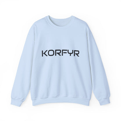 Chic KORFYR Unisex Crewneck Sweatshirt, Casual Layering Essential, Cozy Gift for Friends, Stylish Everyday Wear, Perfect for Any Occasion