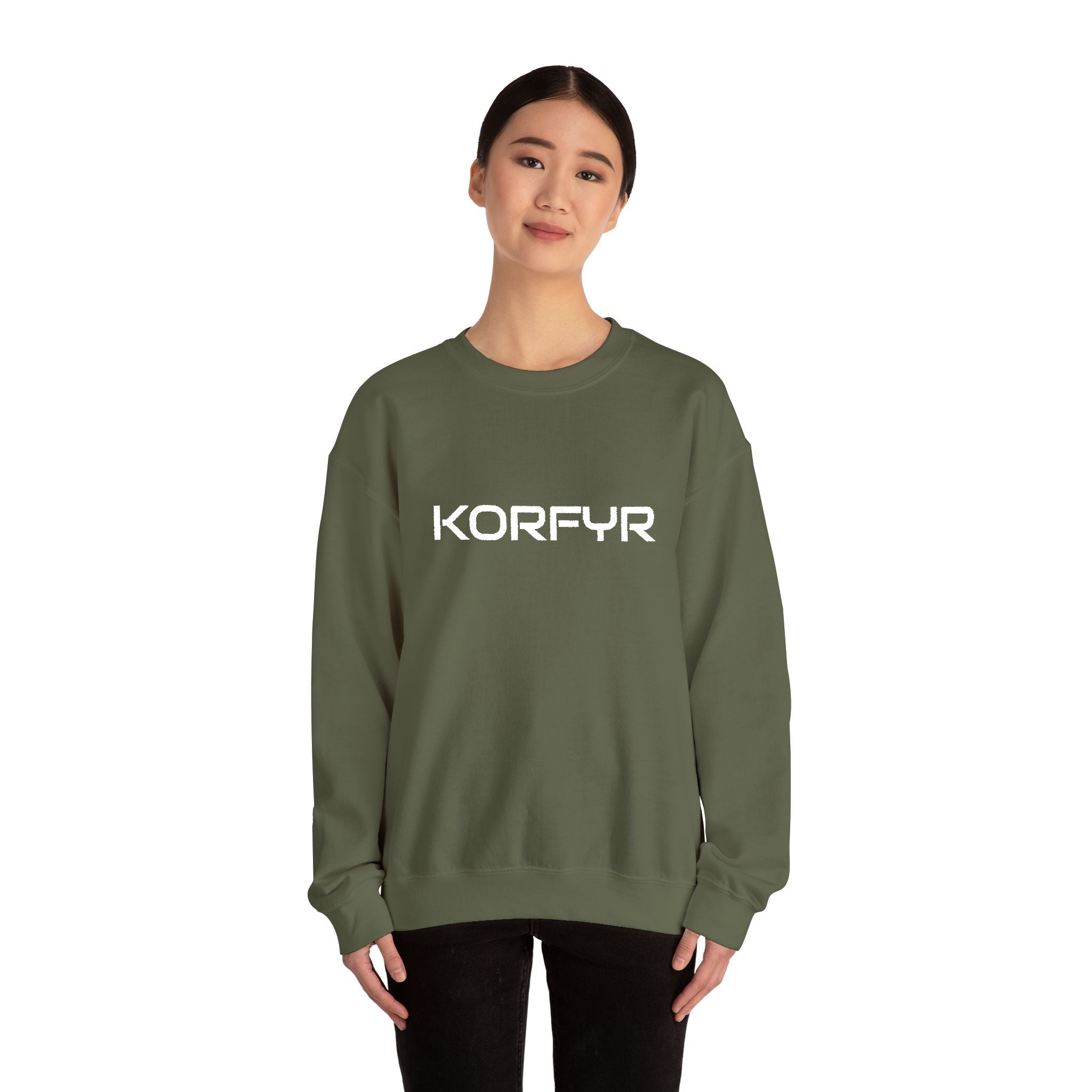 KORFYR Cozy Unisex Sweatshirt, Casual Wear, Gift for Him/Her, Streetwear, Cozy Layering Piece