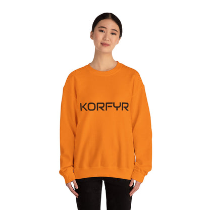 Chic KORFYR Unisex Crewneck Sweatshirt, Casual Layering Essential, Cozy Gift for Friends, Stylish Everyday Wear, Perfect for Any Occasion