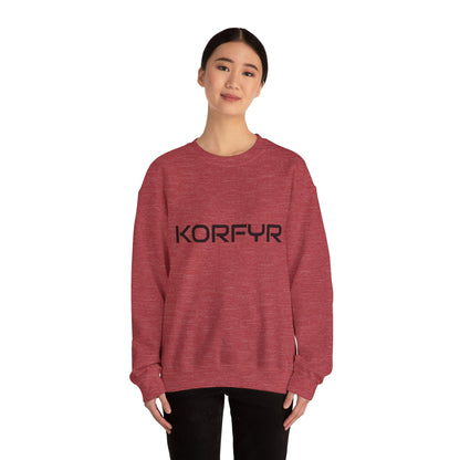 Chic KORFYR Unisex Crewneck Sweatshirt, Casual Layering Essential, Cozy Gift for Friends, Stylish Everyday Wear, Perfect for Any Occasion