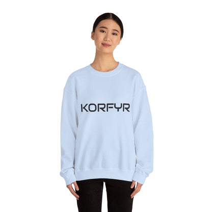 Chic KORFYR Unisex Crewneck Sweatshirt, Casual Layering Essential, Cozy Gift for Friends, Stylish Everyday Wear, Perfect for Any Occasion