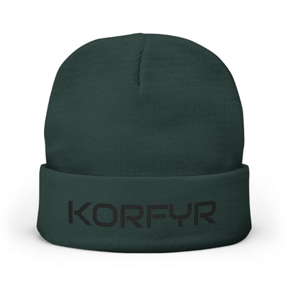 KORFYR Stylish Embroidered Knit Beanie, Custom Winter Hat, Cozy Beanie for Him/Her, Perfect for Gifts, Fashion-Forward Accessories