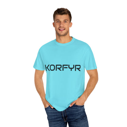 KORFYR Unisex Garment-Dyed T-shirt | Minimalist Fashion Tee, Casual Style, Perfect Gift, Everyday Wear, Trendy Apparel