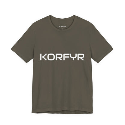 KORFYR Unisex Jersey Tee - Casual Wear, Graphic T-Shirt, Streetwear, Gift for Him/Her, Everyday Comfort