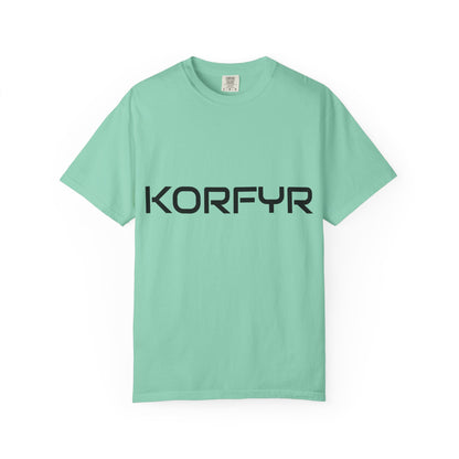 KORFYR Unisex Garment-Dyed T-shirt | Minimalist Fashion Tee, Casual Style, Perfect Gift, Everyday Wear, Trendy Apparel