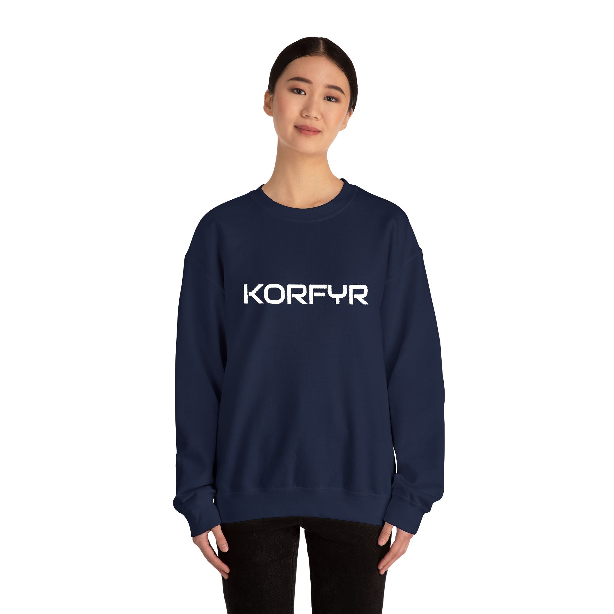 KORFYR Cozy Unisex Sweatshirt, Casual Wear, Gift for Him/Her, Streetwear, Cozy Layering Piece