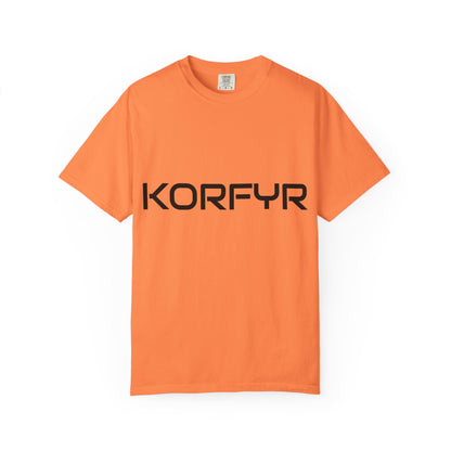 KORFYR Unisex Garment-Dyed T-shirt | Minimalist Fashion Tee, Casual Style, Perfect Gift, Everyday Wear, Trendy Apparel
