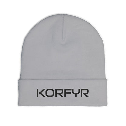 KORFYR Stylish Embroidered Knit Beanie, Custom Winter Hat, Cozy Beanie for Him/Her, Perfect for Gifts, Fashion-Forward Accessories