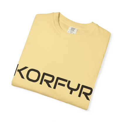 KORFYR Unisex Garment-Dyed T-shirt | Minimalist Fashion Tee, Casual Style, Perfect Gift, Everyday Wear, Trendy Apparel