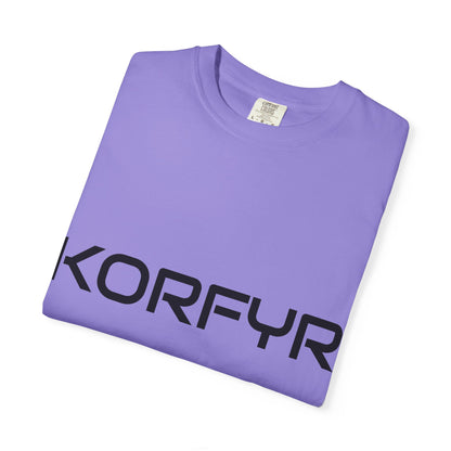 KORFYR Unisex Garment-Dyed T-shirt | Minimalist Fashion Tee, Casual Style, Perfect Gift, Everyday Wear, Trendy Apparel