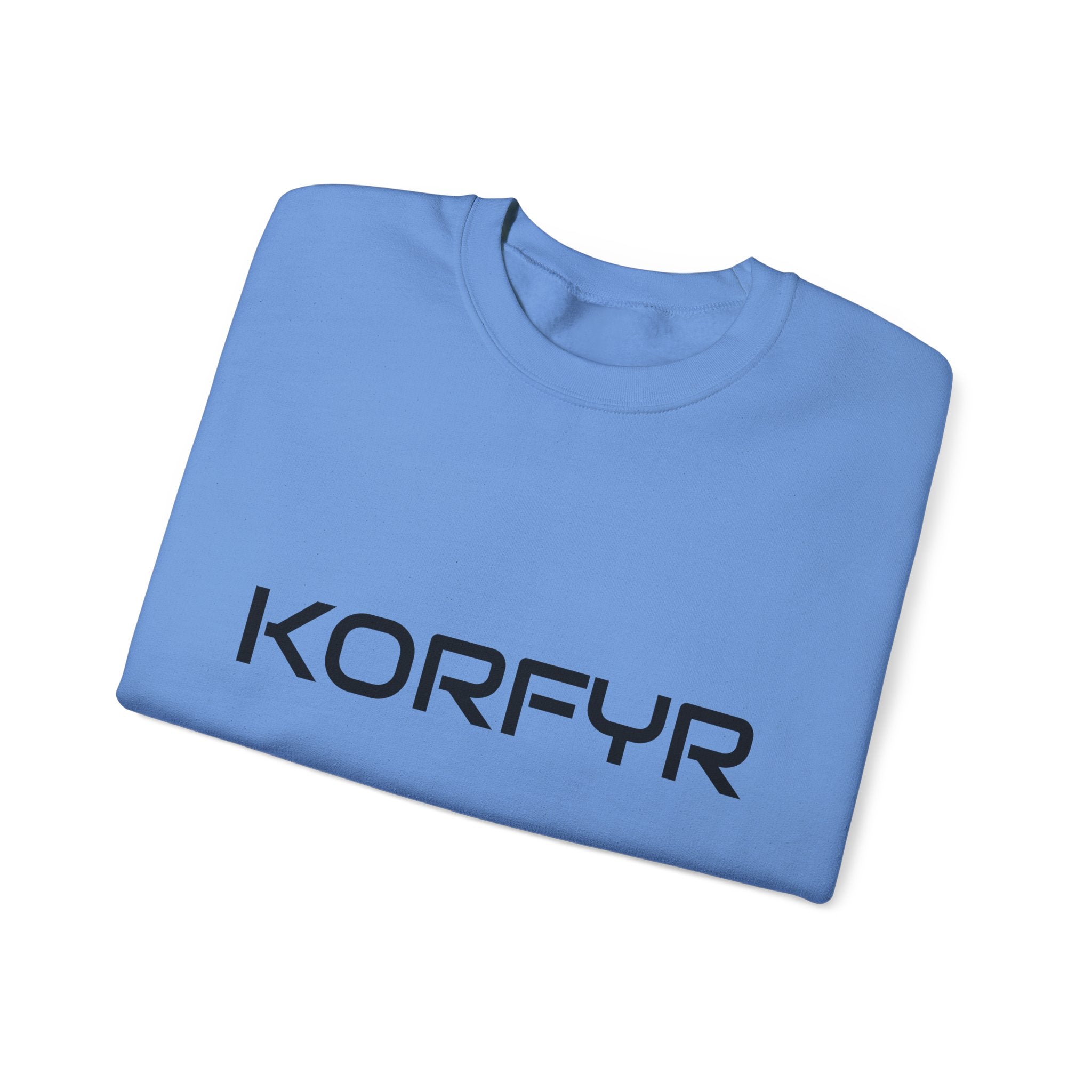 Chic KORFYR Unisex Crewneck Sweatshirt, Casual Layering Essential, Cozy Gift for Friends, Stylish Everyday Wear, Perfect for Any Occasion